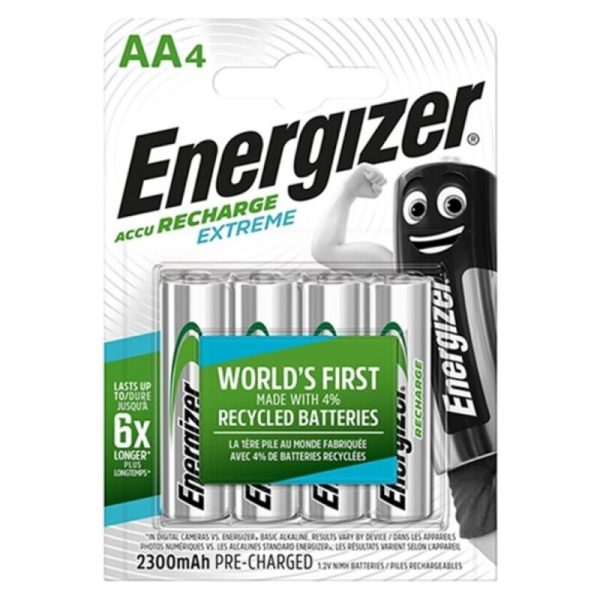 ENERGIZER - EXTREME PILA RECARGABLE HR6 AA 2300mAh BLISTER*4 - Imagen 2