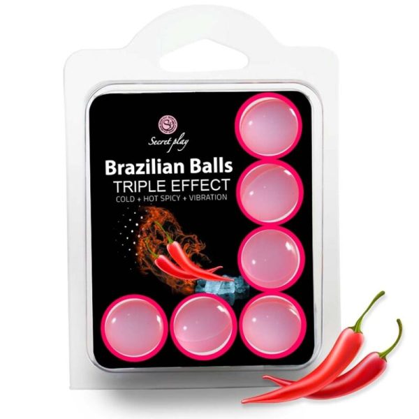 SECRETPLAY - SET 6 BRAZILIAN BALLS TRIPLE EFECTO - Imagen 2