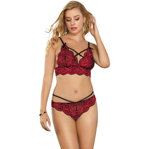 SUBBLIME - SET DOS PIEZAS TOP Y PANTIES ENCAJE L/XL - Imagen 2