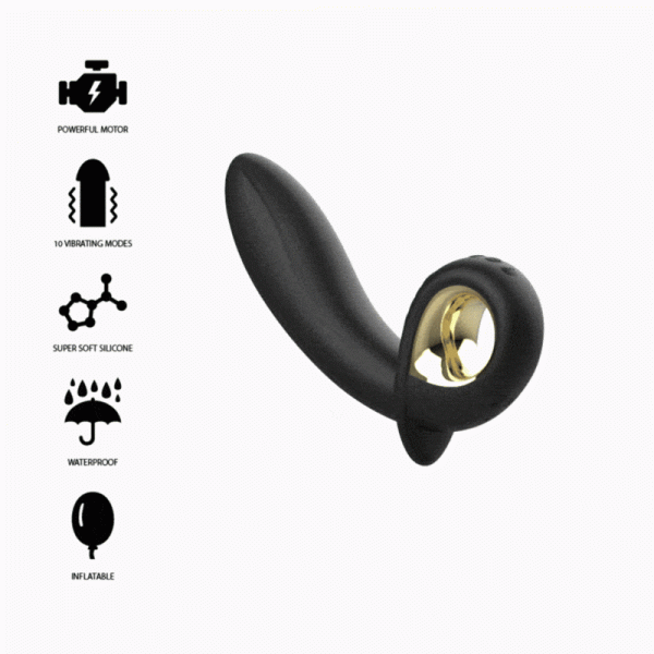VIBRADOR HINCHABLE ANAL/VAGINAL CONTROL REMOTO - Imagen 2