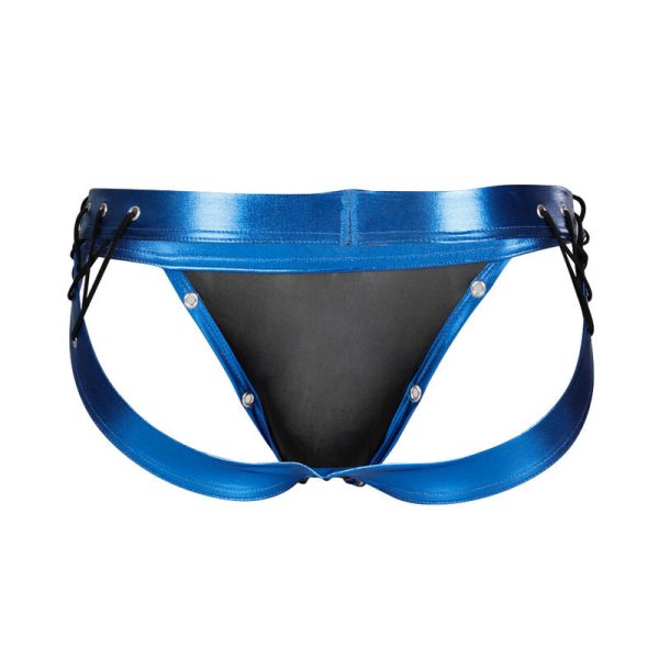 CUT4MEN - JOCKSTRAP DESIRE CUERO AZUL XL - Imagen 2