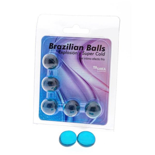 TALOKA - BRAZILIAN BALLS GEL EXCITANTE EFECTO FRÍO 5 BOLAS - Imagen 2