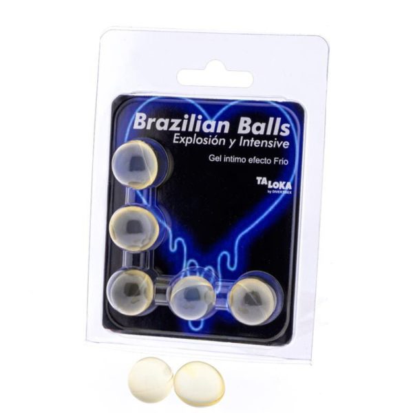 TALOKA - BRAZILIAN BALLS GEL EXCITANTE EFECTO FRIO Y VIBRACIÓN 5 BOLAS - Imagen 2