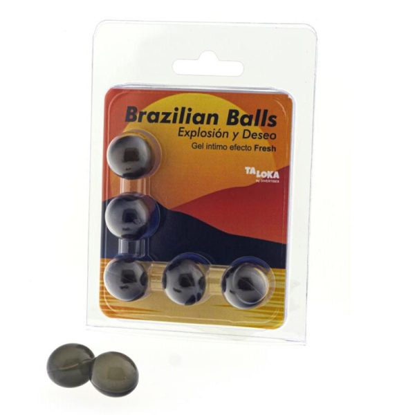 TALOKA - BRAZILIAN BALLS GEL EXCITANTE EFECTO FRESCOR 5 BOLAS - Imagen 2