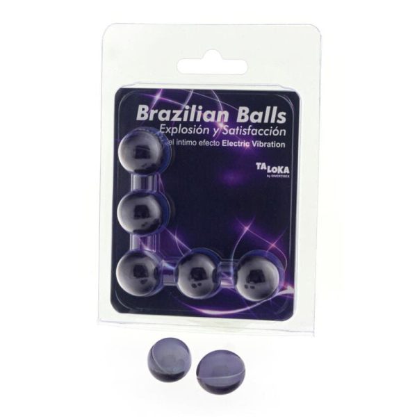 TALOKA - BRAZILIAN BALLS GEL EXCITANTE EFECTO VIBRACIÓN ELÉCTRICA 5 BOLAS - Imagen 2