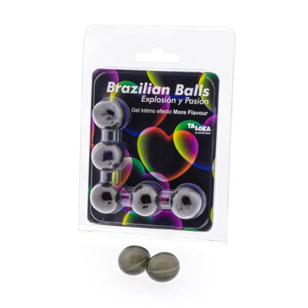 TALOKA - BRAZILIAN BALLS GEL EXCITANTE EFECTO MORE FLAVOUR 5 BOLAS - Imagen 2
