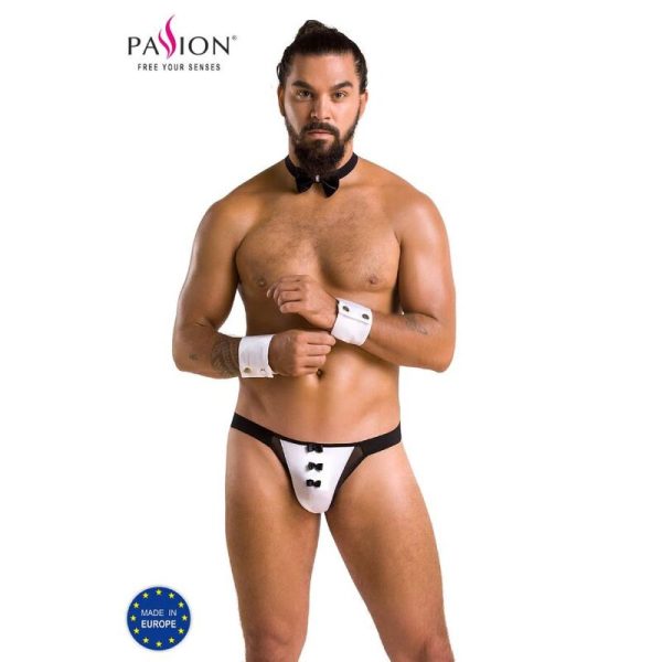PASSION - 036 SLIP ALFROJO NEGRO S/M - Imagen 2