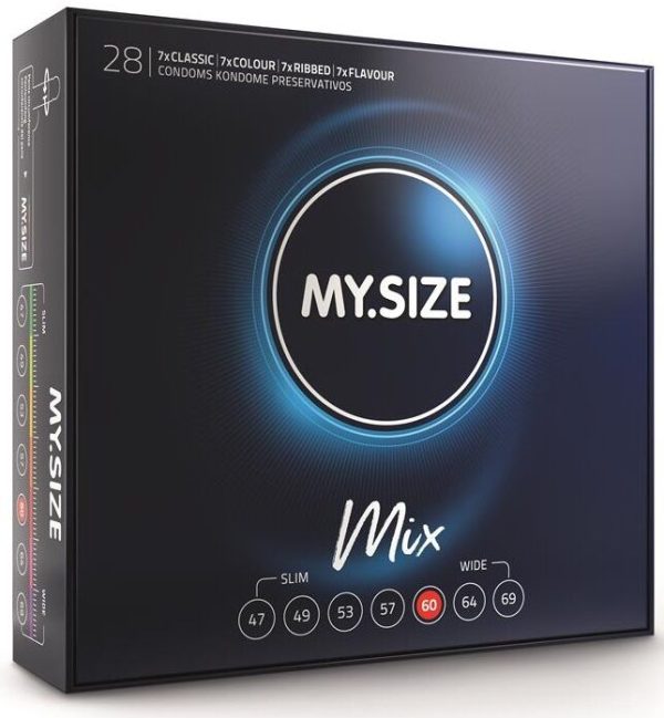 MY SIZE - MIX PRESERVATIVOS 60 MM 28 UNIDADES - Imagen 2