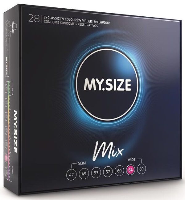 MY SIZE - MIX PRESERVATIVOS 64 MM 28 UNIDADES - Imagen 2