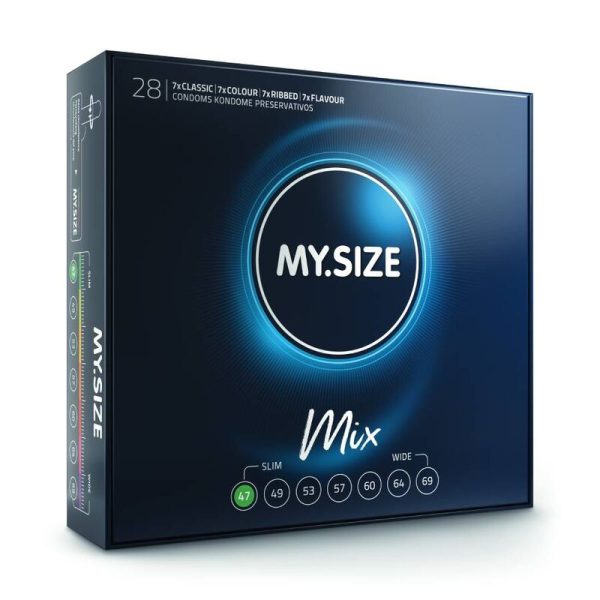 MY SIZE - MIX PRESERVATIVOS 47 MM 28 UNIDADES - Imagen 2