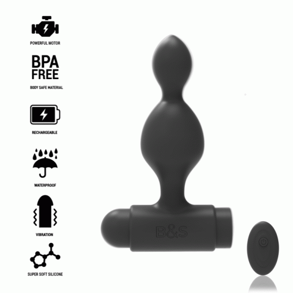 TUCKER PEQUEÑO PLUG ANAL SILICONA CONTROL REMOTO