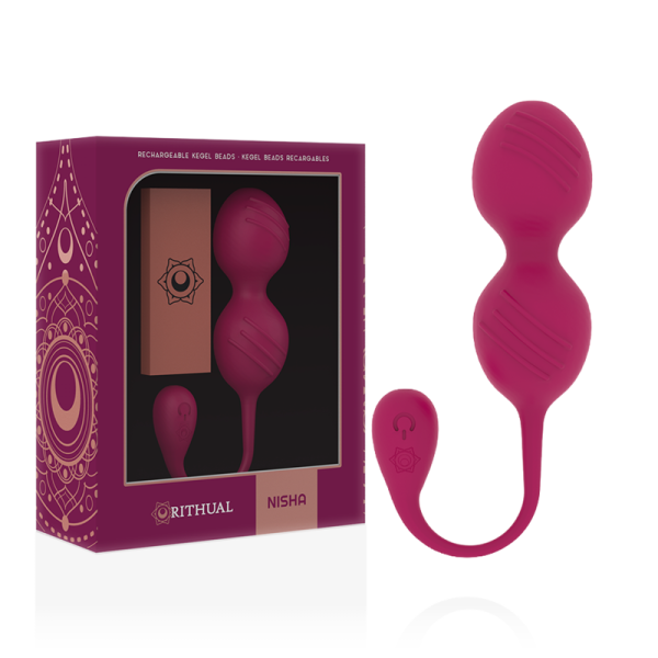 RITHUAL - NISHA BOLAS KEGEL RECARGABLES VIBRADORAS NEGRO - Imagen 2