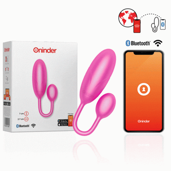 OHUEVO VIBRADOR ROSA 7 X 2.7 CM - APP GRATUITA - Imagen 2