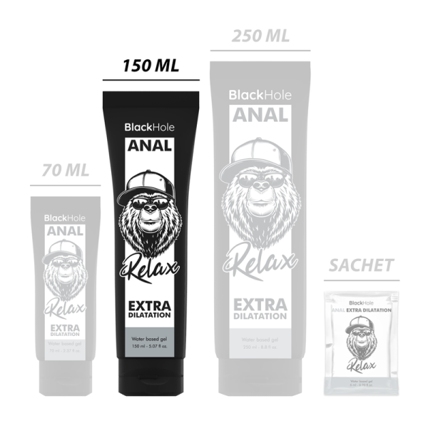 BLACK HOLE - GEL BASE AGUA DILATACION ANAL 150 ML - Imagen 2