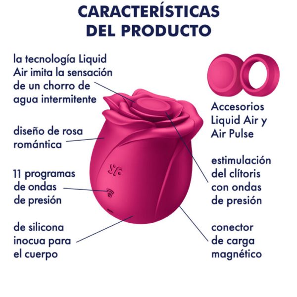 SATISFYER - AIR PULSE PRO 2 CLASSIC BLOSSOM VIBRADOR - Imagen 2