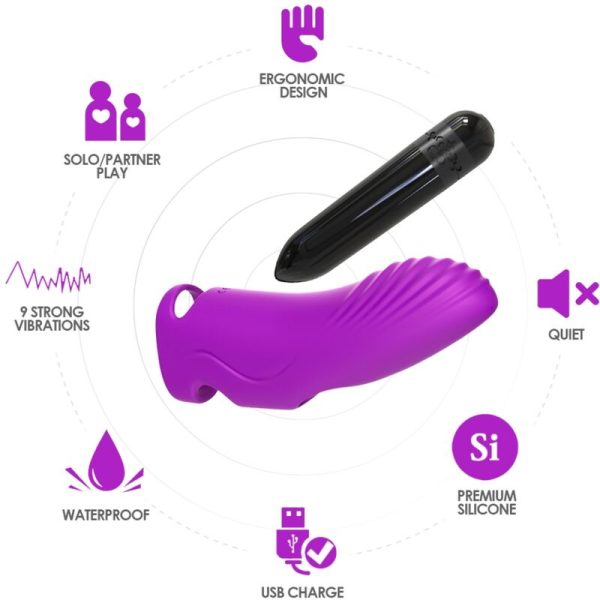 ARMONY - AURORA VIBRADOR DEDAL VIOLETA - Imagen 2
