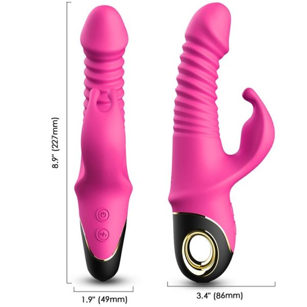 ARMONY - ZING DILDO VIBRADOR RABBIT FUCSIA - Imagen 2