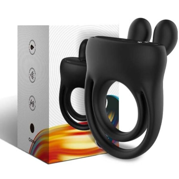 ARMONY - ANILLO VIBRADOR RABBIT NEGRO - Imagen 2