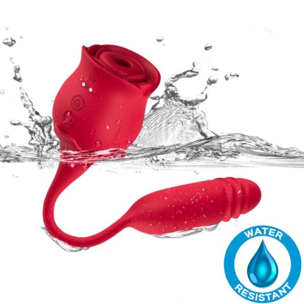 ARMONY - ROSEKNIGTH SUCCIONADOR CLITORIS & VIBRADOR ROJO - Imagen 2