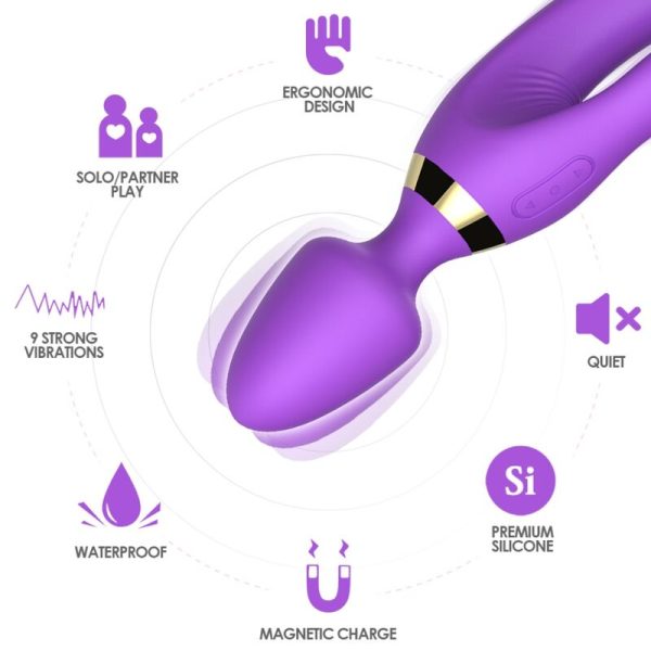 ARMONY - MASAJEADOR & VIBRADOR RABBIT VIOLETA - Imagen 2