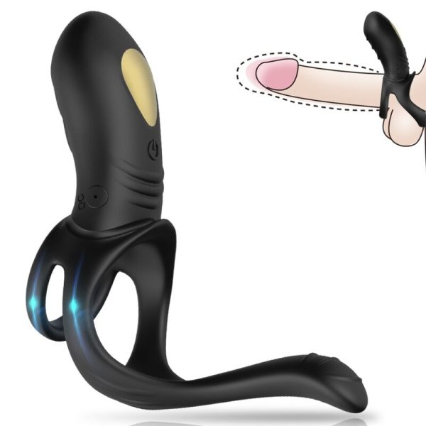 ARMONY - JOY JUMPER ANILLO VIBRADOR PAREJAS & PLUG ANAL NEGRO - Imagen 2