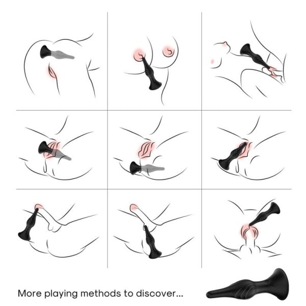 ARMONY - VIBRADOR & PLUG ANAL CONTROL REMOTO NEGRO - Imagen 2