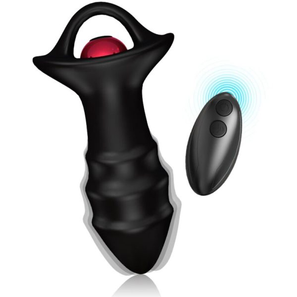 ARMONY - KYLIN DEDAL VIBRADOR & PLUG ANAL CONTROL REMOTO NEGRO - Imagen 2