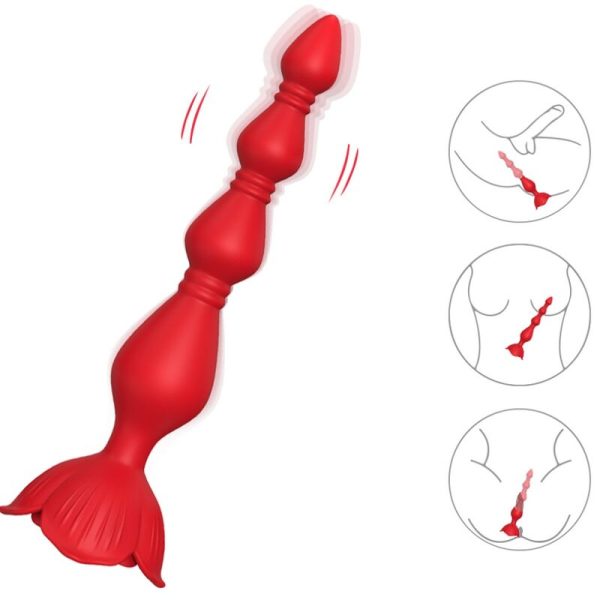 ARMONY - ROSA VIBRADOR PAGODA & PLUG ANAL ROJO - Imagen 2