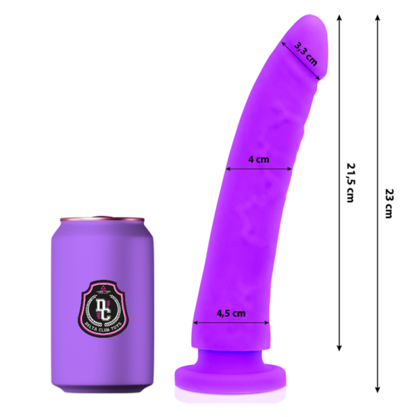 DILDO LILA SILICONA MEDICA 23 CM -O- 4.5 CM - Imagen 2