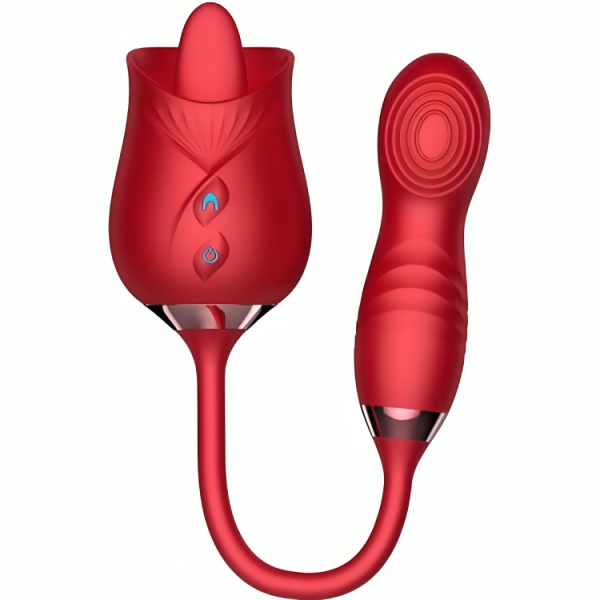 ARMONY - DELIGHT FLOWER VIBRADOR & BUMPING CON LENGUA ROJO - Imagen 2