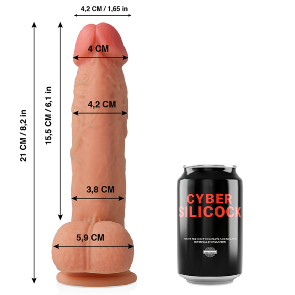 REALISTICO SILICONA LIQUIDA 21 CM -O- 4.2 CM - Imagen 2