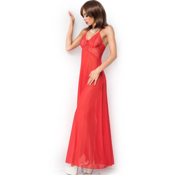 CHILIROSE - CR 3883 BABYDOLL LARGO ROJO S/M - Imagen 2