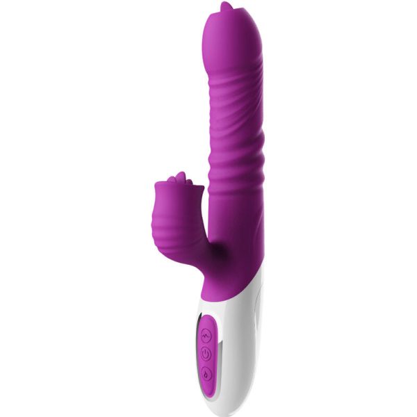 ARMONY - VIBRADOR & THRUSTING DOBLE LENGUA EFECTO CALOR VIOLETA - Imagen 2