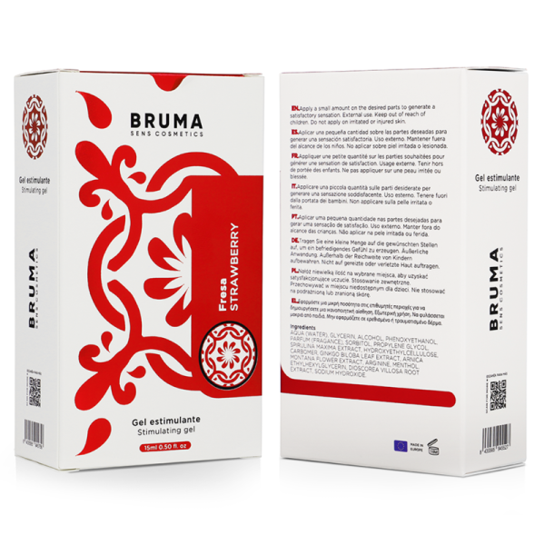 BRUMA - POTENTE GEL INTENSIFICADOR  ORGASMOS SABOR  FRESA 15 ML - Imagen 2