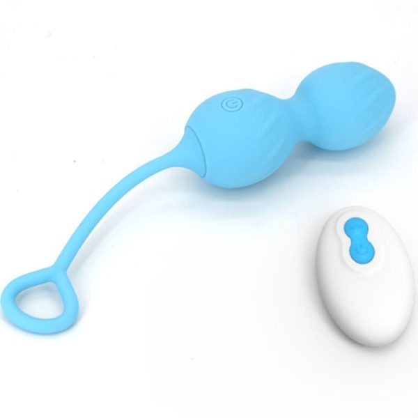 ARMONY - BLOSSOMS PESAS VAGINALES VIBRADOR CONTROL REMOTO 10 VIBRACIONES AZUL - Imagen 2