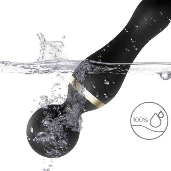 ARMONY - FREEZA MASAJEADOR & VIBRADOR CABEZA FLEXIBLE NEGRO - Imagen 2