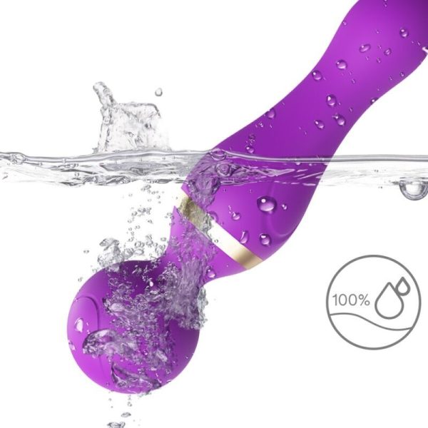 ARMONY - FREEZA MASAJEADOR & VIBRADOR CABEZA FLEXIBLE VIOLETA - Imagen 2