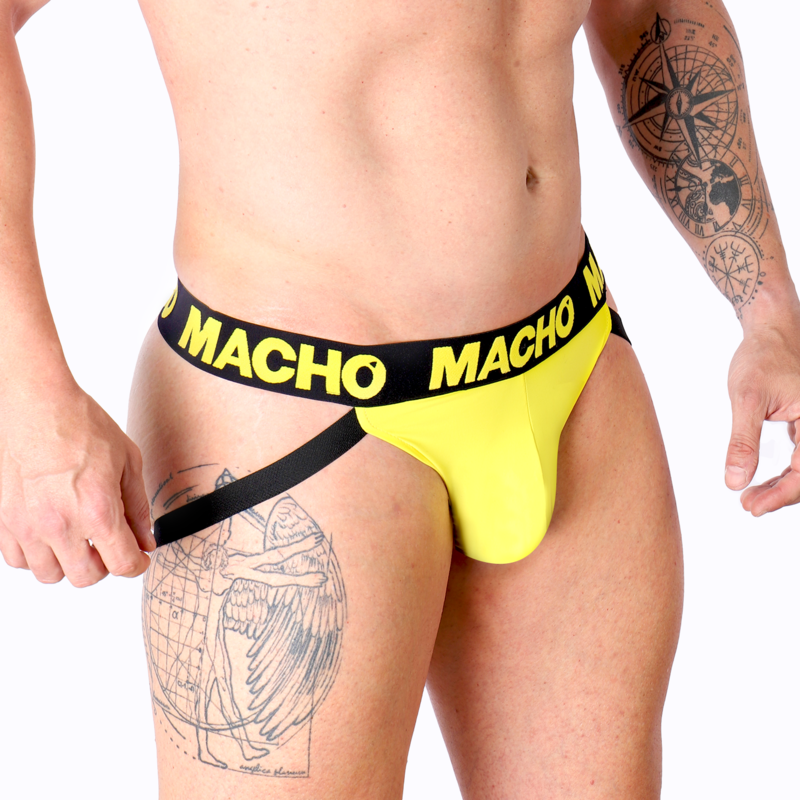 MACHO - MX25A JOCK LYCRA AMARILLO S - Imagen 2