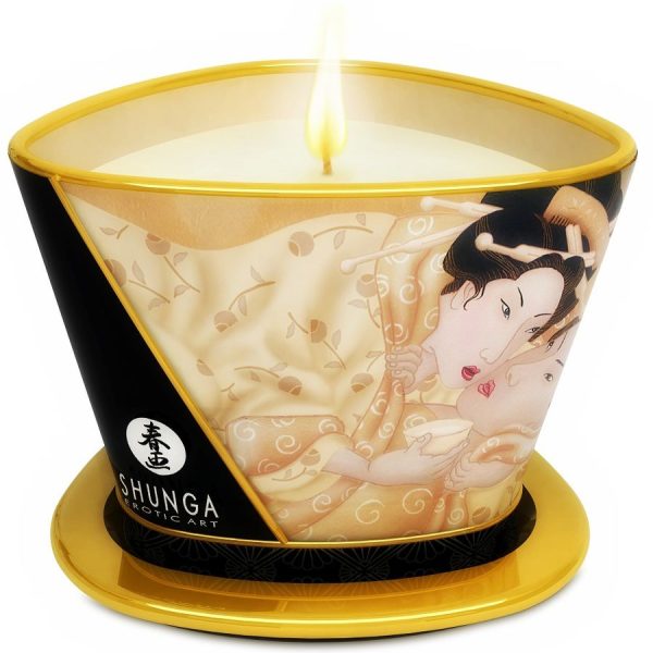 SHUNGA - MINI CARESS BY CANDELIGHT VELA MASAJE VAINILLA 170 ML - Imagen 2