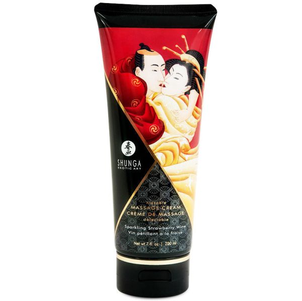SHUNGA - CREMA MASAJE FRESAS Y CAVA 200 ML - Imagen 2