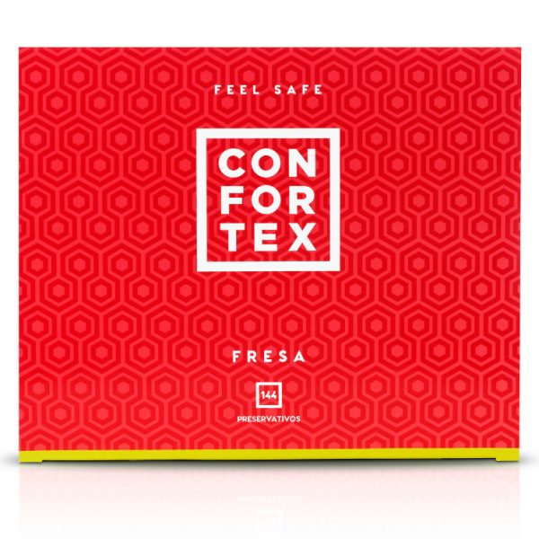 CONFORTEX - PRESERVATIVOS FRESA CAJA 144 UDS - Imagen 2