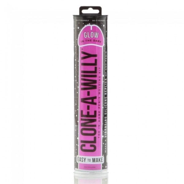 CLONADOR PENE ROSA LUMINISCENTE CON VIBRADOR