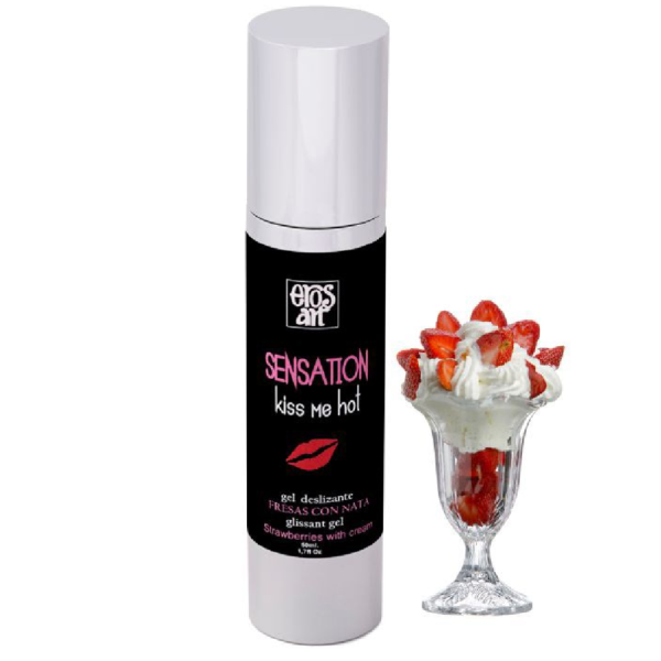 EROS-ART - SENSATTION LUBRICANTE NATURAL FRESAS CON NATA 50 ML - Imagen 2