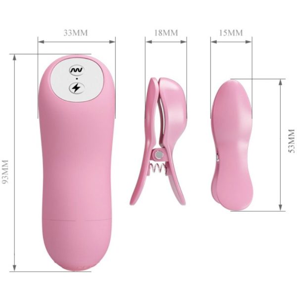 ROMANTIC WAVE PINZAS CON VIBRACION Y ELECTROSHOCK - Imagen 2