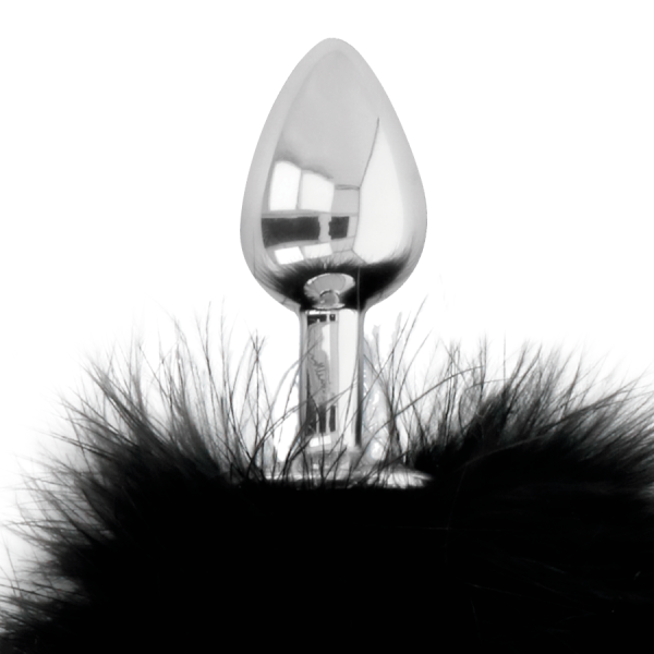 EXTRA BUTTPLUG ANAL CON COLA NEGRO 7 CM - Imagen 2