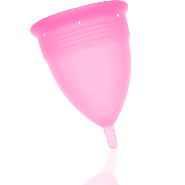 STERCUP - COPA MENSTRUAL FDA SILICONA ROSA - TALLA L - Imagen 2