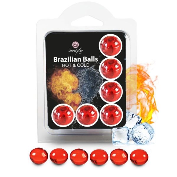SECRETPLAY - SET 6 BRAZILIAN BALLS EFECTO FRIO Y CALOR - Imagen 2