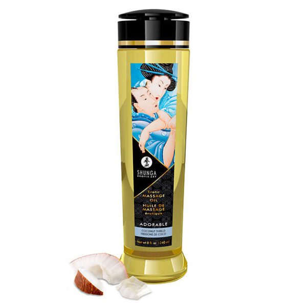SHUNGA - ACEITE DE MASAJE EROTICO ADORABLE 240 ML - Imagen 2