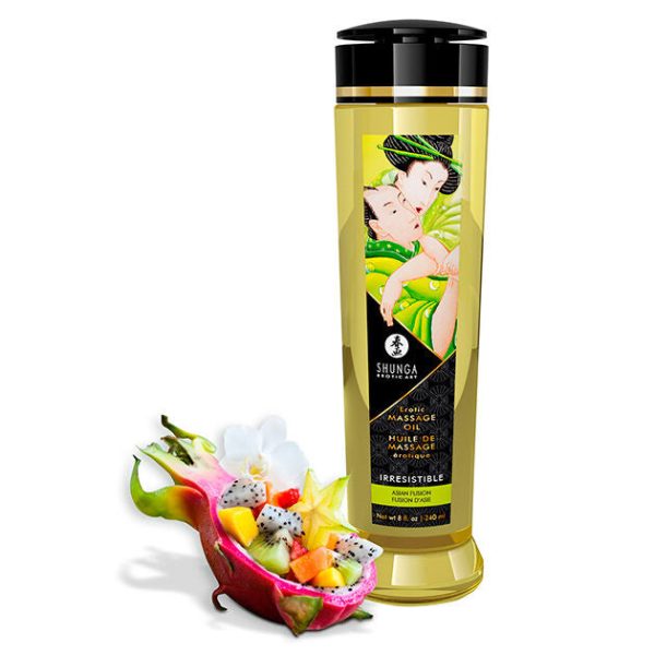 SHUNGA - ACEITE DE MASAJE EROTICO IRRESISTIBLE 240ML - Imagen 2