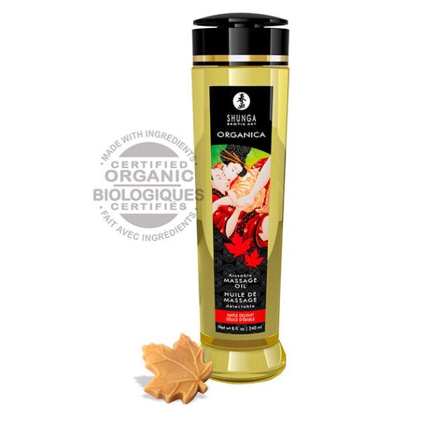 SHUNGA - ACEITE DE MASAJE ORGANICO DELICIA ARCE 240 ML - Imagen 2